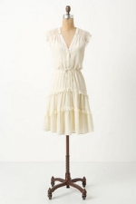 Emily's white dress at Anthropologie at Anthropologie