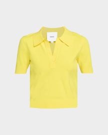 Emma Short-Sleeve Polo Top at Neiman Marcus