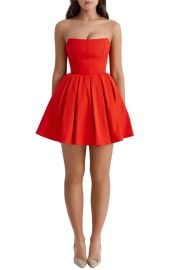 Emmanuela Strapless Corset Fit & Flare Minidress at Nordstrom