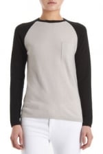 Emma's baseball sweater at Barneys