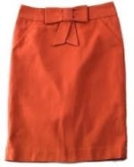 Emmas orange skirt from Jcrew at J. Crew