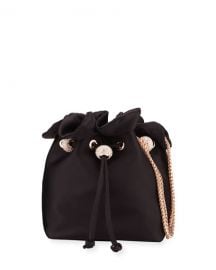 Emmie Satin Drawstring Shoulder Bag by Sophia Webster  at Neiman Marcus