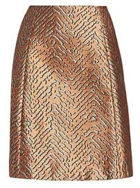 Emporio Armani - Animal Jacquard A-Line Skirt at Saks Fifth Avenue