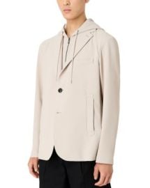 Emporio Armani Blazer with Detachable Inner Hooded Panel Bloomingdales at Bloomingdales