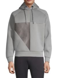 Emporio Armani Contrast Panel Hoodie Sweatshirt on SALE at Saks Off 5th