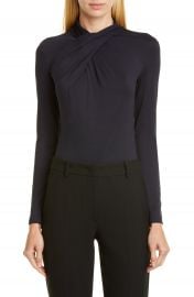 Emporio Armani Drape Neck Jersey Top   Nordstrom at Nordstrom