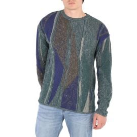 Emporio Armani Jacquard Pattern Linen And Cotton Blend Jumper at Walmart