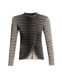 Emporio Armani Knit Jacket w Asymmetrical Overlap at Neiman Marcus