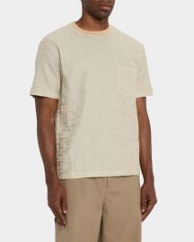 Emporio Armani Menx27s Cotton Stitched Crewneck T-Shirt at Neiman Marcus