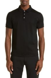 Emporio Armani Rib Collar Polo at Nordstrom