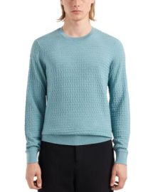 Emporio Armani Ribbed Trim Crewneck Sweater Bloomingdales at Bloomingdales