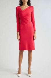 Emporio Armani Ruched Long Sleeve Jersey Body Con Dress at Nordstrom