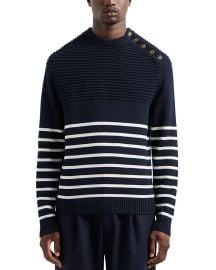 Emporio Armani Striped Crewneck Sweater at Bloomingdales