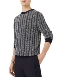 Emporio Armani Striped Crewneck Sweater Bloomingdales at Bloomingdales