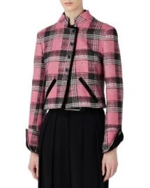 Emporio Armani Tartan Contrast Trim Jacket Bloomingdales at Bloomingdales