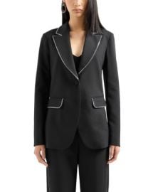 Emporio Armani Zipper Detail Blazer Bloomingdales at Bloomingdales