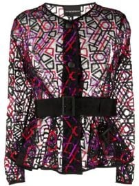 Emporio Armani sheer jacket sheer jacket at Farfetch