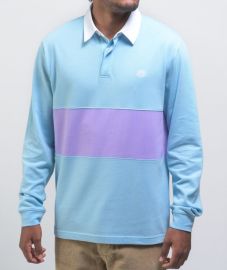 Empyre Blocked Blue amp Lavender Rugby Shirt at Zumiez