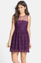 En Crand232me Eyelash Lace Skater Dress at Nordstrom