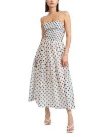 En Saison Frances Polka Dot Strappy Back Dress at Bloomingdales