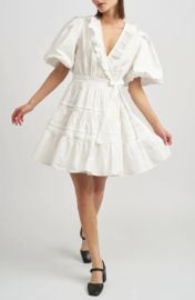 En Saison Lorena Ruffle Wrap Minidress at Nordstrom