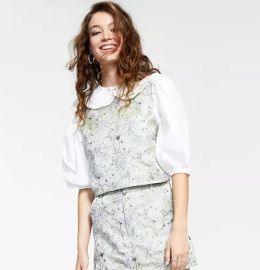 En Saison Talita Mixed-Media Top - Macys at Macys