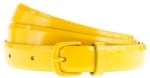 Enameled belt in golden sunflower at J Crew at J. Crew