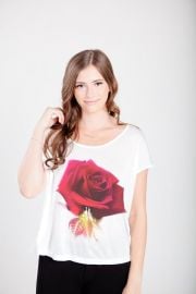 Enchanted Rose Perfect Modal Tee at Royal Rabbit