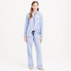 End-on-end pajama set in swiss-dot at J. Crew