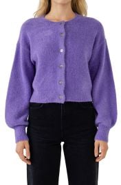 Endless Rose Puff Sleeve Cardigan at Nordstrom