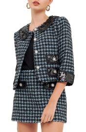 Endless Rose Sequin Tweed Jacket at Nordstrom