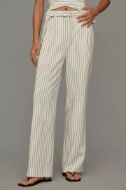 English Factory High Waisted Belted Pants at Anthropologie