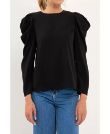 English Factory Puff Sleeve Top at Macys