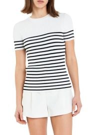 English Factory Stripe Rib Sweater at Nordstrom