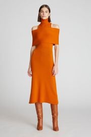 Ensley Dress In Wool and Cashmere Halston at Halston