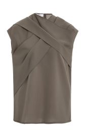 Ensor Draped Twill Top by Beaufille at Moda Operandi