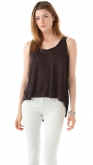 Enza Costa Chiffon Panel Tank at Shopbop