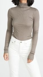 Enza Costa Silk Cashmere Rib Turtleneck at Shopbop