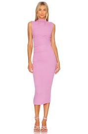 Enza Costa Silk Knit Sleeveless Twist Midi Dress at Revolve