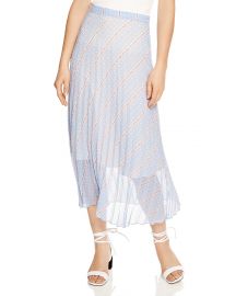 Eode Sheer-Detail Graphic Midi Skirt by Sandro at Bloomingdales