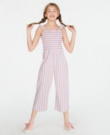 Epic Threads Big Girls Smocked Striped Jumpsuit  Created for Macy s   Reviews - Dresses - Kids - Macy s at Macys