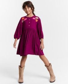 Epic Threads Girls Funky Flowers Embroidered Dress Created for Macy39s - Macy39s at Macys