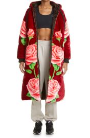 Equihua Unisex Devotion Cobija Floral Hooded Blanket Coat at Nordstrom