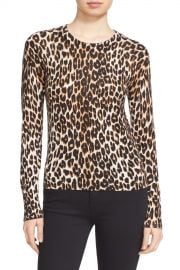 Equipment     x27 Shirley  x27  Leopard Print Silk  amp  Cashmere Sweater   Nordstrom Rack at Nordstrom Rack