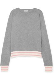 Equipment - Axel striped cotton-blend sweater at Net A Porter