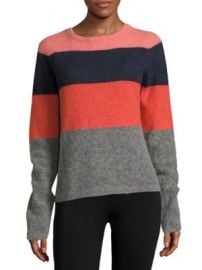 Equipment - Calais Striped Colorblock Pullover at Saks Off 5th