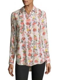 Equipment - Essential Floral Silk Blouse at Saks Fifth Avenue