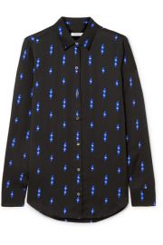 Equipment - Essential printed satin shirt at Net A Porter