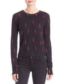 Equipment - Kate Moss for Equipment Ryder Lightning-Print Cashmere Sweater at Saks Off 5th