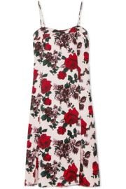 Equipment   Kelby floral-print washed-silk midi dress at Net A Porter